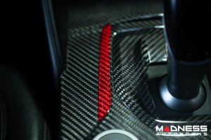 Alfa Romeo Giulia Center Console Frame Trim - Carbon Fiber - Red Candy - Pre '20 Models Alfa Romeo Giulia Center Console Frame Trim - Carbon Fiber - Red Candy - Pre '20 Models